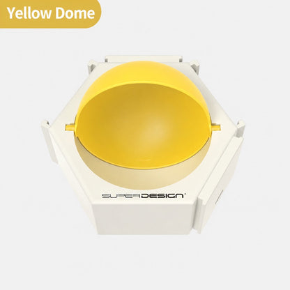 Ortekor Modular Cat Puzzle Feeder Toy for Indoor Treat Time - Hexagon Slow Feeder Enrichment Game to Keep Bored Cats Busy
