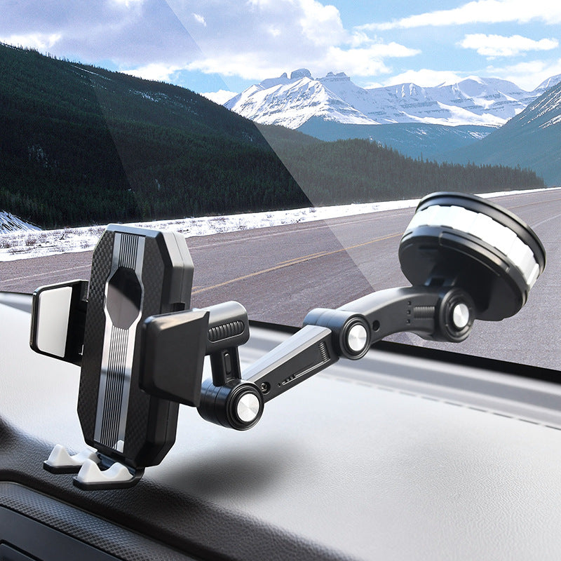 Adjustable Windshield Phone Mount with Extendable Arm for Smartphones & GPS Navigation in Cars, Trucks, SUVs