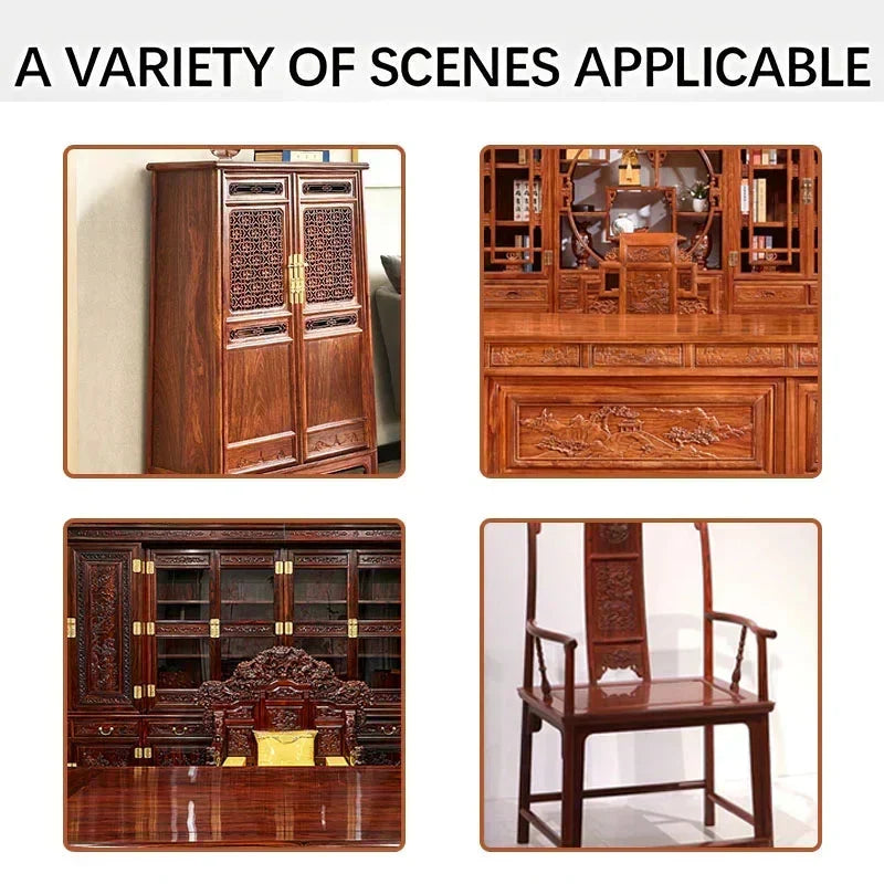 Furniture Polish Spray with Pure Beeswax for Wood Care – Restores Shine & Removes Buildup on Cabinets, Tables, Chairs – Non-Toxic Formula