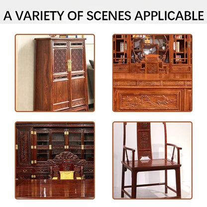 Furniture Polish Spray with Pure Beeswax for Wood Care – Restores Shine & Removes Buildup on Cabinets, Tables, Chairs – Non-Toxic Formula