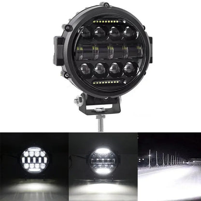 7-Inch Ultra Bright Long-Range LED Spotlight for Vehicles