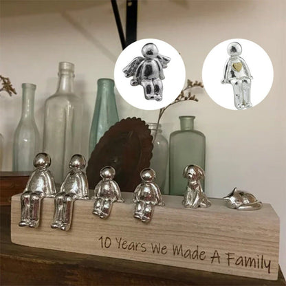 Metal Canine Figurine Silver Glossy Finish Shelf Accent Home Décor Minimalist Interior Piece Bookcase Display Ornament Animal Sculpture Cont