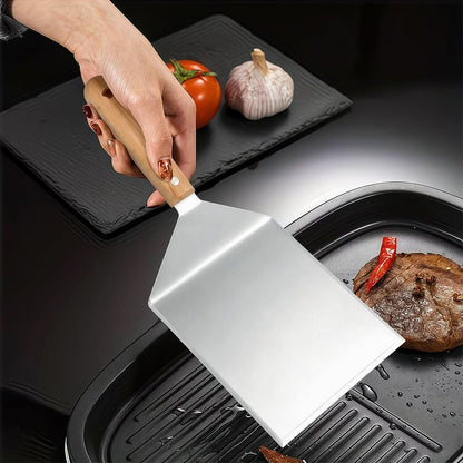 FLIPCRAFT – Espátula de barbacoa ergonómica, estructura de acero duradera