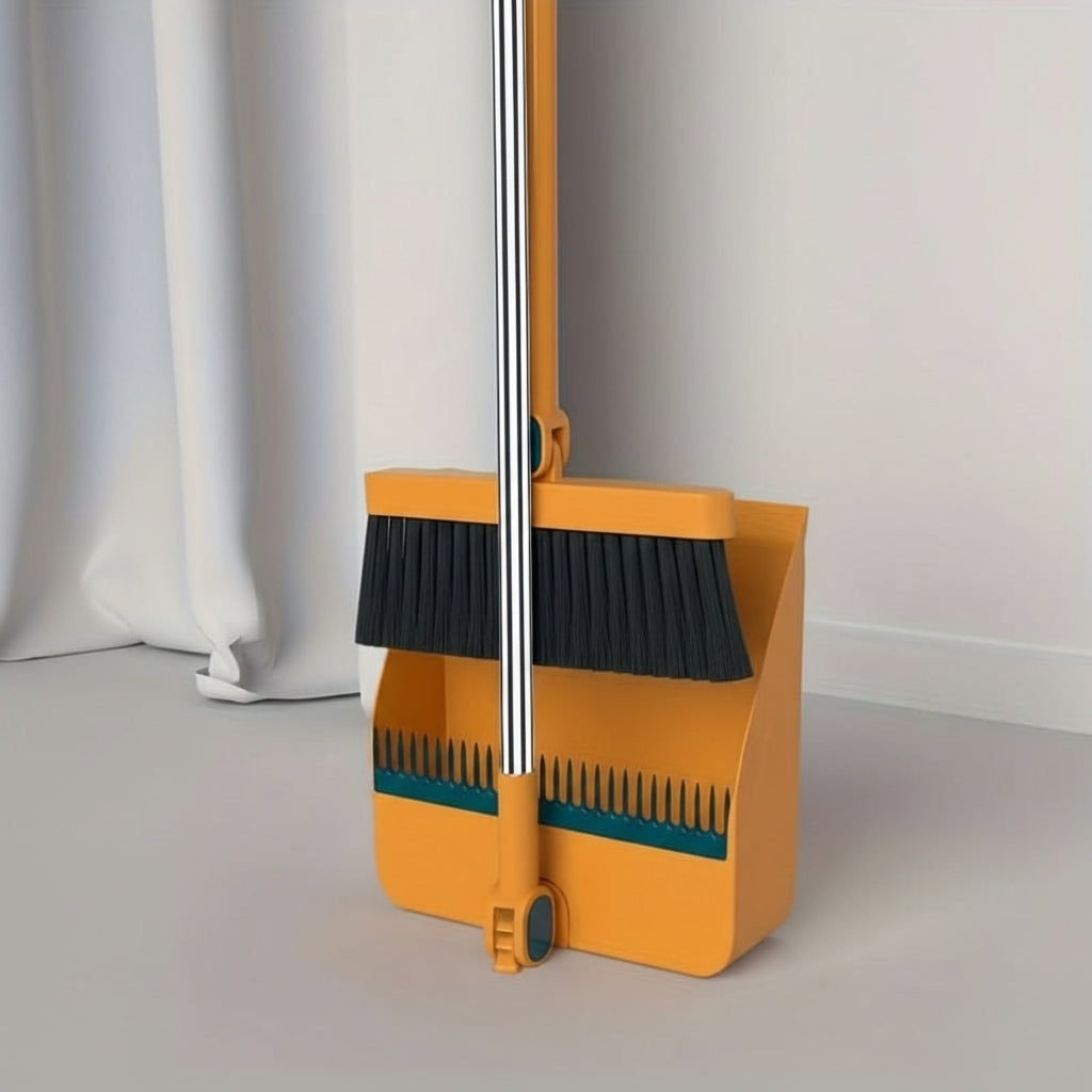 SWEEPVEX – Set de limpieza con escoba de mango largo y recogedor