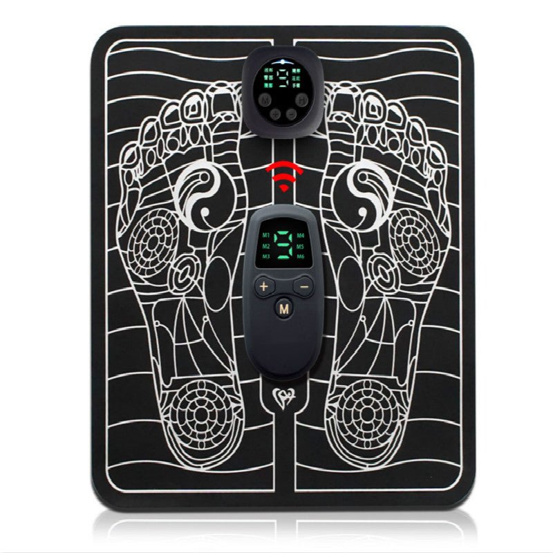 Rechargeable Foot Circulation Massager Mat with EMS Pulse Technology for Pain Relief & Muscle Recovery at Home or Office