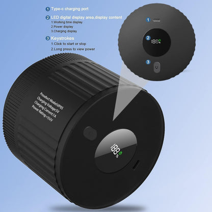 Handheld Vacuum Sealer for Mason Jars – Wide & Regular Mouth Jar Sealer for Dry Goods, Herbs & Pantry Organization – One-Touch Food Storage