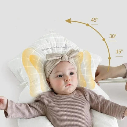 Baby Sleep Cushion with Contoured Head Cradle and Cinchable Side Bolsters for Newborns to Toddlers