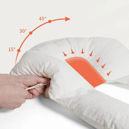 Baby Sleep Cushion with Contoured Head Cradle and Cinchable Side Bolsters for Newborns to Toddlers