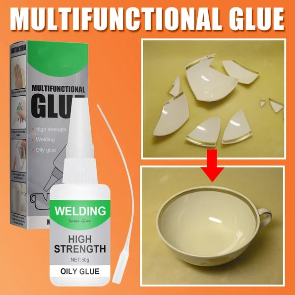 Industrial-Strength Adhesive Bonding Gel for Plastic Wood Metal Ceramic – Multi-Surface Quick-Dry Repair Glue for Home Workshop Crafts DIY