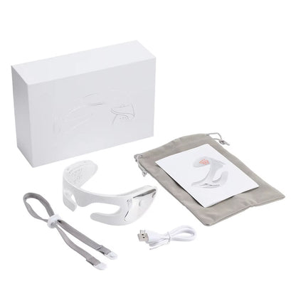 LED Eye Massager with Vibration & Light Therapy for Tired Eyes, Dark Circles & Puffiness – Rechargeable Eye Care Device