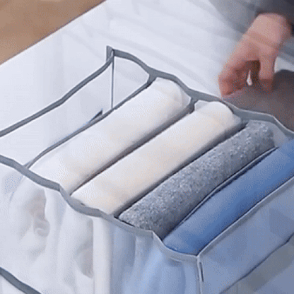 Organizador de ropa Waver: almacenamiento de tela de 7 compartimentos para la organización del armario