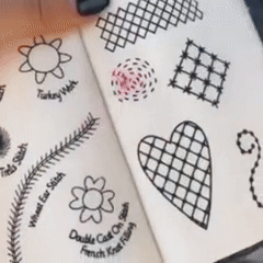 Ortekor Stitchwell | Embroidery Kit for Beginners with 106 Removable Stitches | Complete Needlework Set for Easy Learning