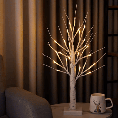 Elysian Lighted Tree Decor - USB Powered, Elegant Birch Design
