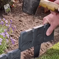 Ortekor Faux Stone Garden Edging Panels | Easy Installation & Flexible Design for Beautiful Borders