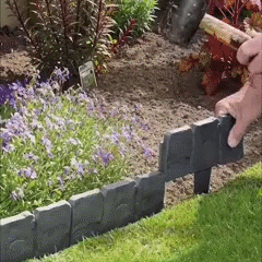 Ortekor Faux Stone Garden Edging Panels | Easy Installation & Flexible Design for Beautiful Borders