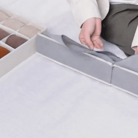 Caja organizadora de folios - Tela transpirable, 24 compartimentos