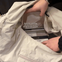 Bolso de hombro grande y holgado Ortekor con cuatro bolsillos exteriores | Bolsos de hombro elegantes y funcionales para mujer