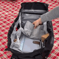 Bolsos tote para mujer, bolso tote grande para trabajo con 15 bolsillos, bolso tote convertible de nailon resistente al agua para viajes
