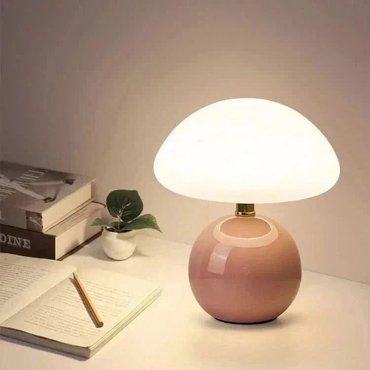 CAPLORA – Modern Mushroom Table Lamp for Gentle Ambient Glow