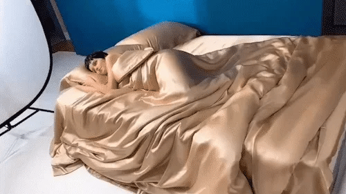 Juego de ropa de cama de seda de 4 piezas, juego de funda nórdica de seda de morera con fundas de almohada, sábanas de seda hipoalergénicas para el cabello