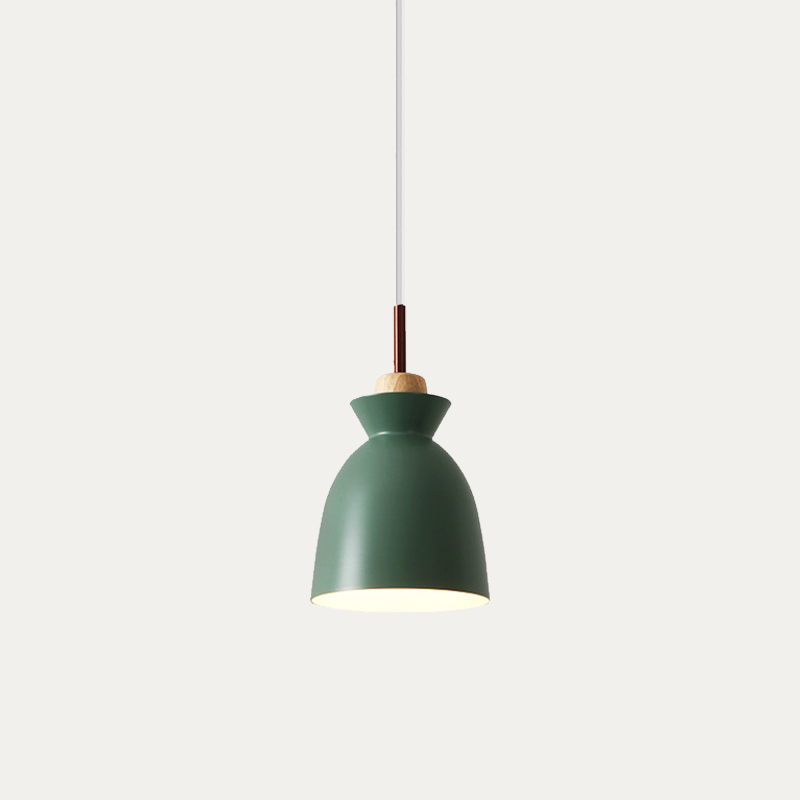 Wooden Hanging Light Fixture 11 inch E27 Socket Modern Nordic Ceiling Lamp for Bedroom Living Room Dining Area Kitchen Island Entryway Hallw