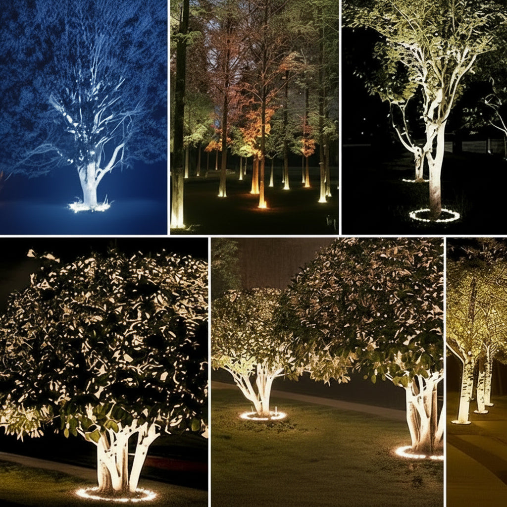 Arboria - Lámpara solar de pie para jardín y césped