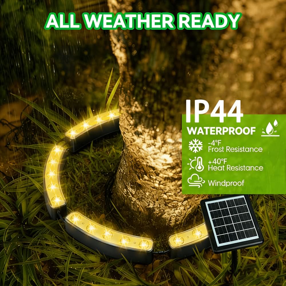 Arboria - Lámpara solar de pie para jardín y césped
