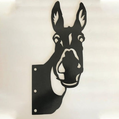 Metal Barnyard Sculpture Silhouette for Garden & Yard – Farm Animal Figures in Rustic Iron – Outdoor Lawn Ornament Decor for Country Home
