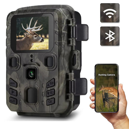 Outdoor Wildlife Camera with WiFi Streaming & Night Vision – 20MP Trail Cam for Property Monitoring & Nature Observation