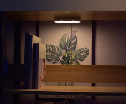 Luz nocturna con sensor de movimiento, recargable por USB, 5.5 pulgadas, inalámbrica, color blanco, para pasillos, escaleras, dormitorios, armarios y gabinetes de cocina, regulable, cálida y fría