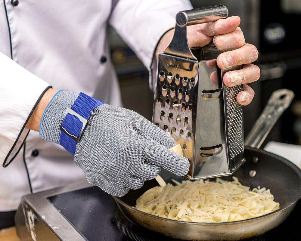 Cut-Resistant Stainless Steel Mesh Safety Glove for Kitchen, Oyster Shucking, Fishing & Food Prep