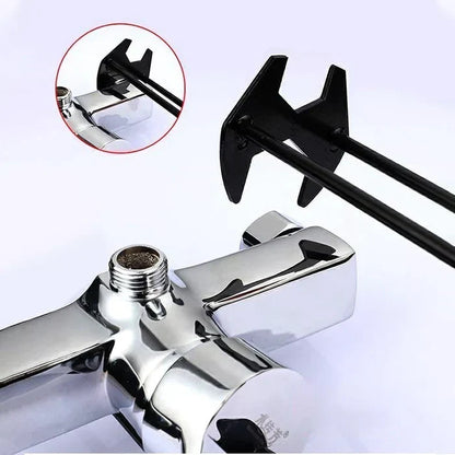 Basin Nut Wrench Tool Extended Reach Plumbing Installer for Faucet Nuts Under Sink Bathroom Kitchen