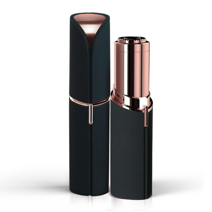 Recortador eléctrico portátil de vello facial para mujer – Depilador indoloro para cejas y vello fino de rostro, barbilla y cuello – Compacto para viajes