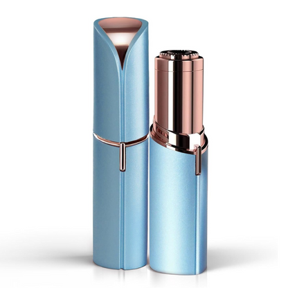 Recortador eléctrico portátil de vello facial para mujer – Depilador indoloro para cejas y vello fino de rostro, barbilla y cuello – Compacto para viajes
