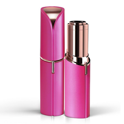 Recortador eléctrico portátil de vello facial para mujer – Depilador indoloro para cejas y vello fino de rostro, barbilla y cuello – Compacto para viajes