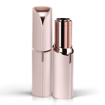 Recortador eléctrico portátil de vello facial para mujer – Depilador indoloro para cejas y vello fino de rostro, barbilla y cuello – Compacto para viajes
