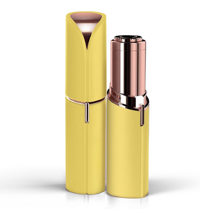 Recortador eléctrico portátil de vello facial para mujer – Depilador indoloro para cejas y vello fino de rostro, barbilla y cuello – Compacto para viajes