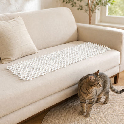 Ortekor Flexible Cat Deterrent Mat for Sofas & Gardens - Protect Furniture and Plants