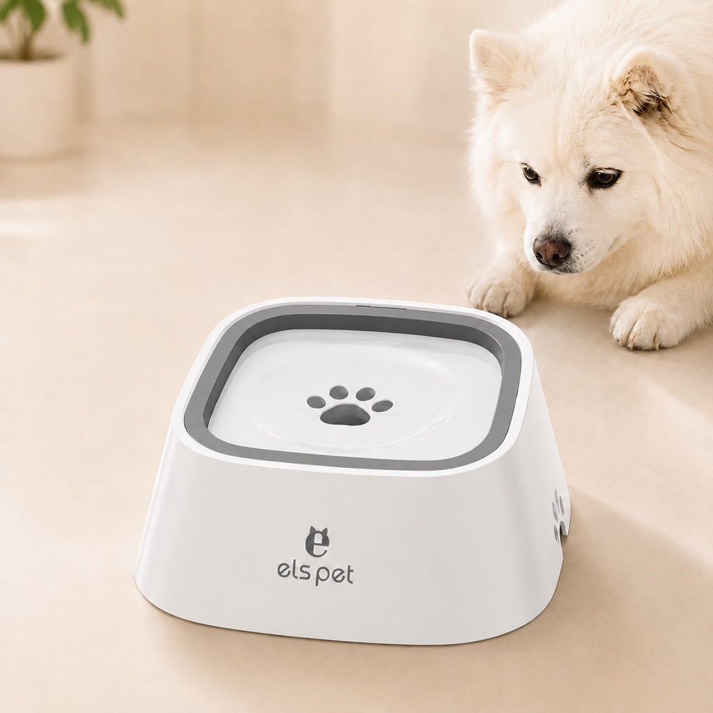 Ortekor Floating Pet Water Bowl for Home & Car - Less Splash, Cleaner Floors