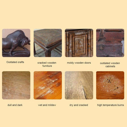 Abrillantador y restaurador de madera para pisos de madera, gabinetes y muebles: tratamiento acondicionador totalmente natural para rayones y resequedad