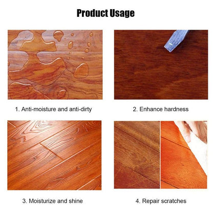 Abrillantador y restaurador de madera para pisos de madera, gabinetes y muebles: tratamiento acondicionador totalmente natural para rayones y resequedad