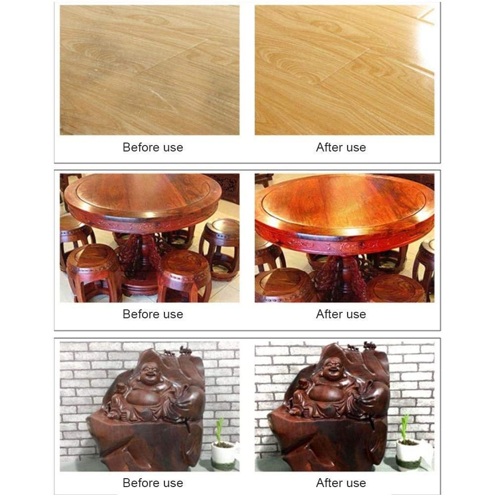Abrillantador y restaurador de madera para pisos de madera, gabinetes y muebles: tratamiento acondicionador totalmente natural para rayones y resequedad