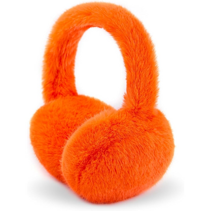 Foldable Winter Earmuffs with Plush Synthetic Fur for Women & Men – Adjustable Compact Ear Covers for Cold Weather