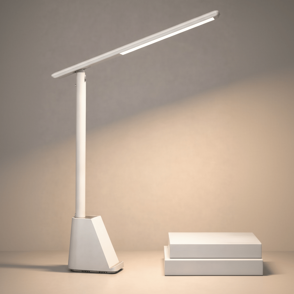 FoldLite | Foldable LED Desk Lamp with Dimming Function & USB Power | Compact Design for Home and Travel