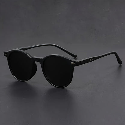 Men's Round Tortoiseshell Sunglasses – Lightweight Polycarbonate Frames for Everyday Retro Style