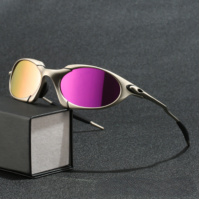 Polarized Sports Sunglasses for Men – Metal Frame with UV400 Lens Protection for Outdoors