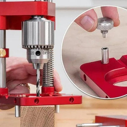 Precision Hole Drilling Jig Adjustable Guide for Wood Projects Cabinet Assembly Furniture Building DIY Carpentry