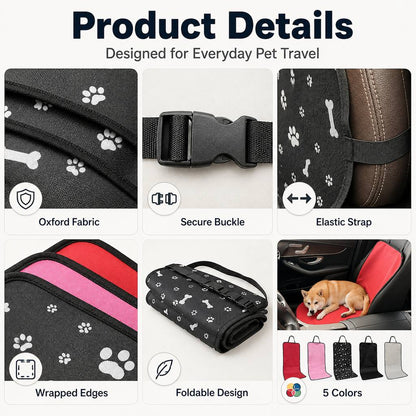 Ortekor Front Seat Pet Car Cover for Dogs - Waterproof Seat Protector for Mud, Fur & Scratches | Universal Fit for Cars, SUVs & Trucks