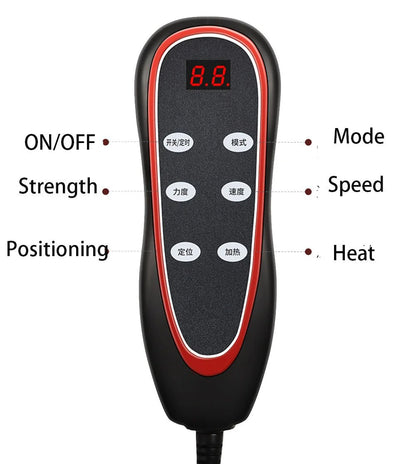 Electric Heated Massage Mat – Full Body Shiatsu Therapy Pad for Back, Neck & Shoulders with Adjustable Heat