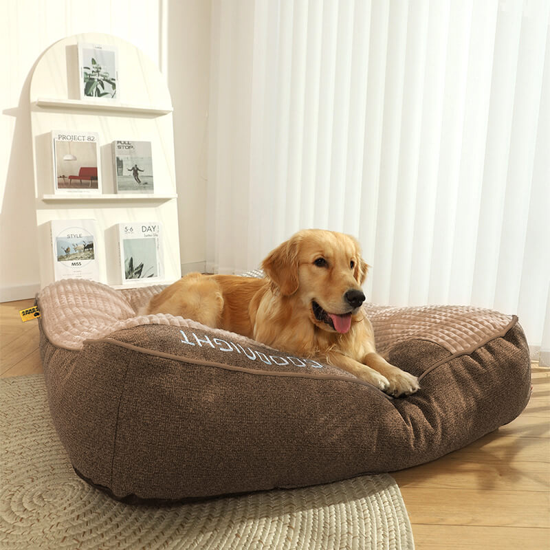 Orthopedic Dog Bed with Spine Support & Non-Slip Base for Large Breeds, Senior Dogs, Joint Relief